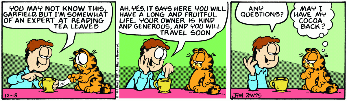 Garfield, December 19, 1985