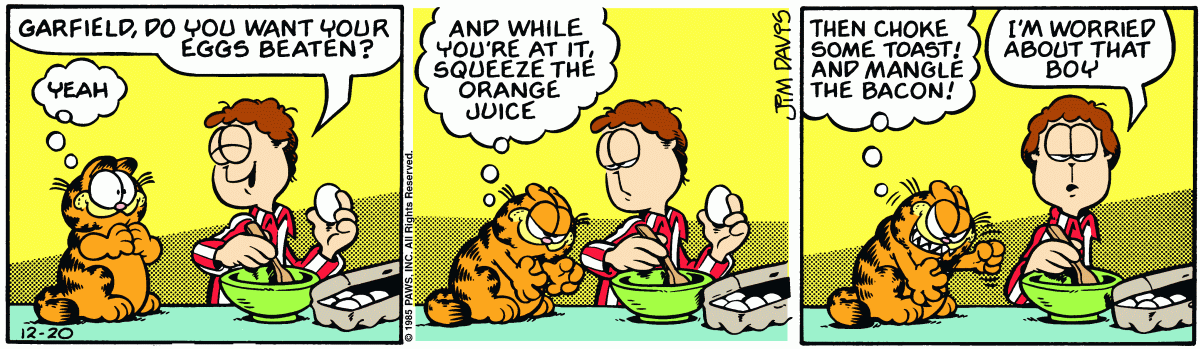 Garfield, December 20, 1985