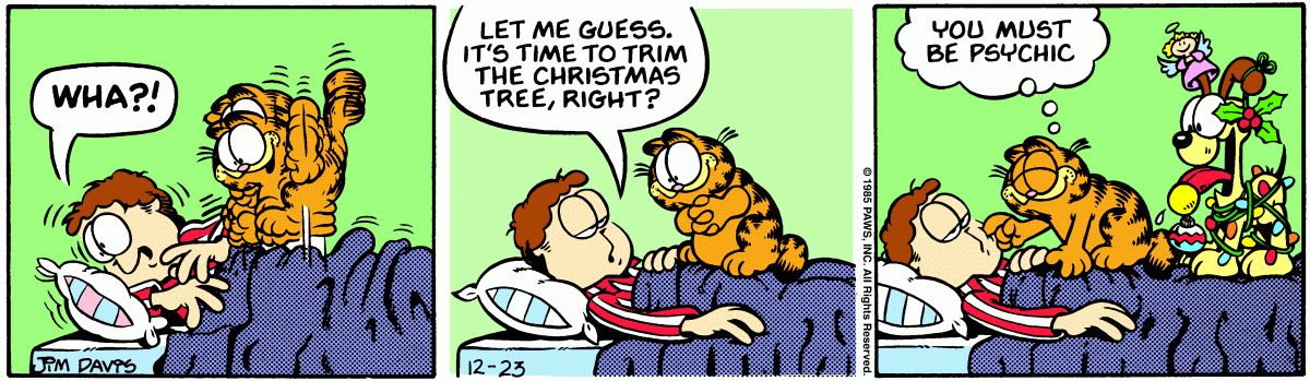 Garfield, December 23, 1985