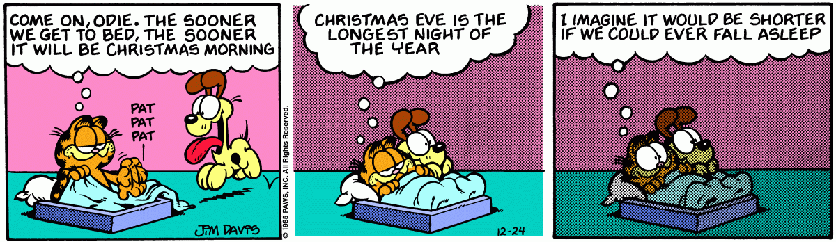 Garfield, December 24, 1985