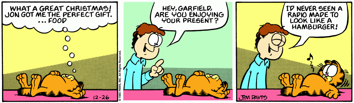 Garfield, December 26, 1985