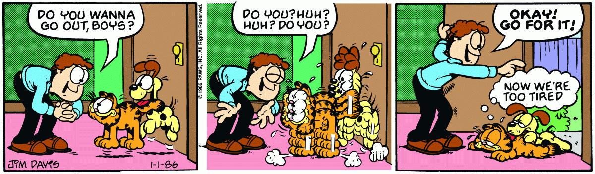 Garfield, January 1, 1986