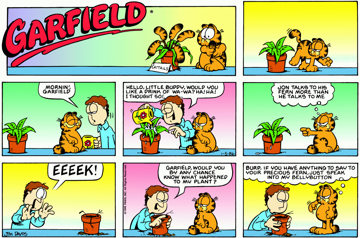 Garfield, January 5, 1986