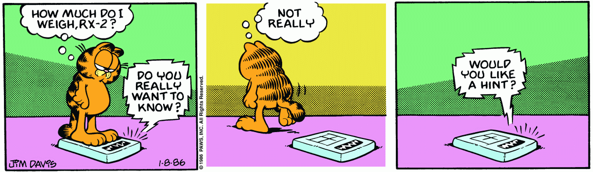 Garfield, January 8, 1986
