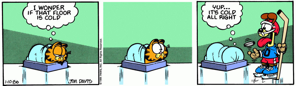 Garfield, January 10, 1986