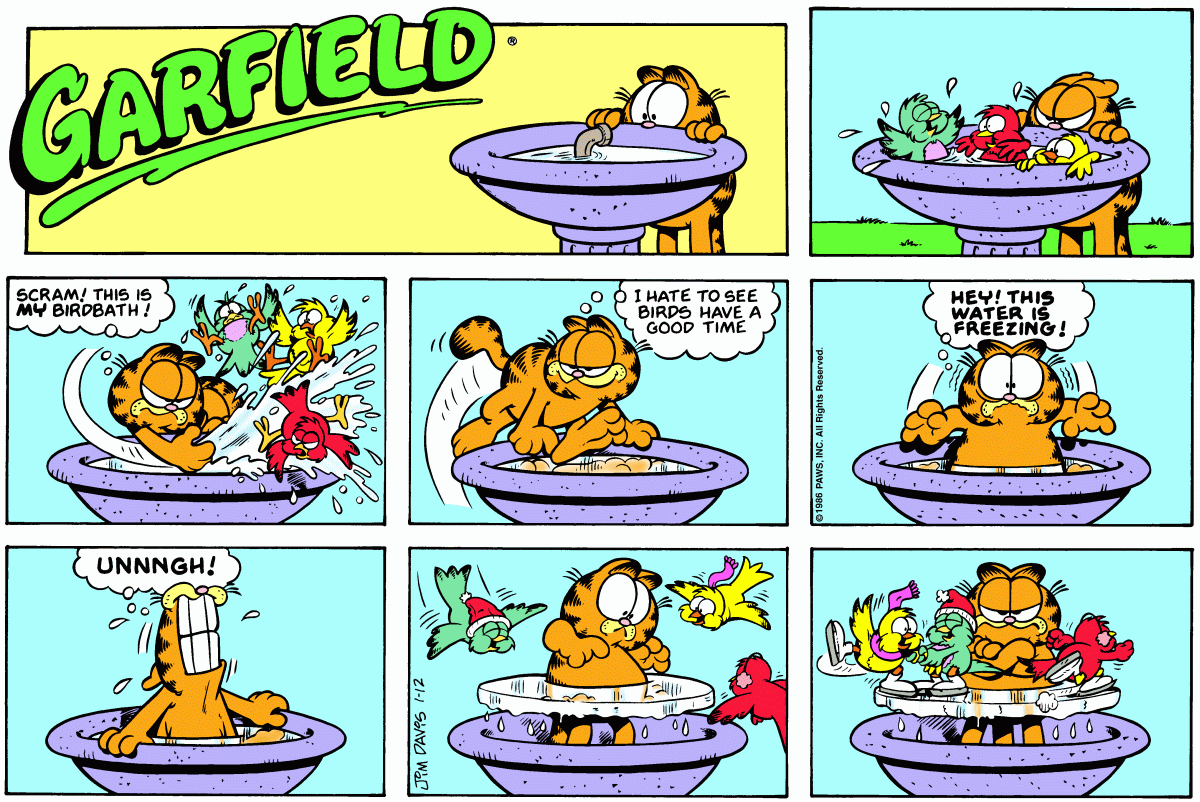 Garfield, January 12, 1986