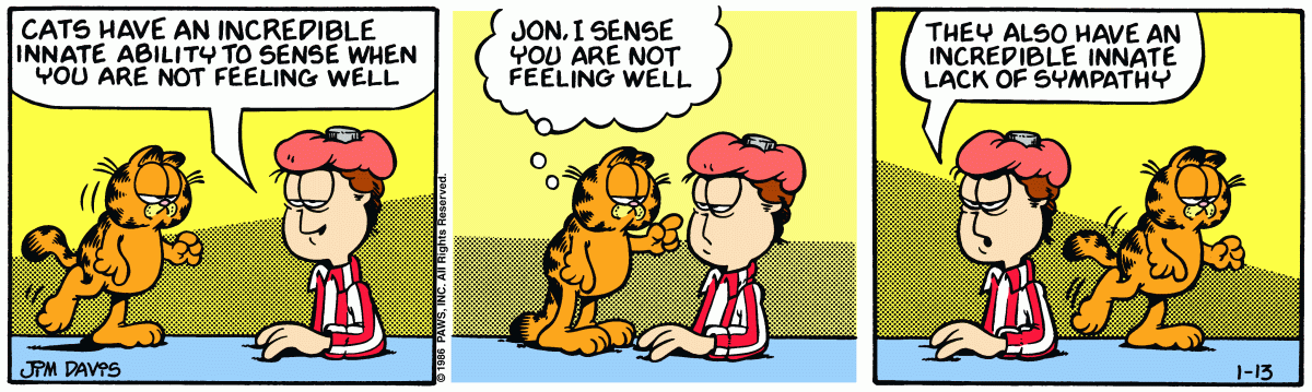 Garfield, January 13, 1986