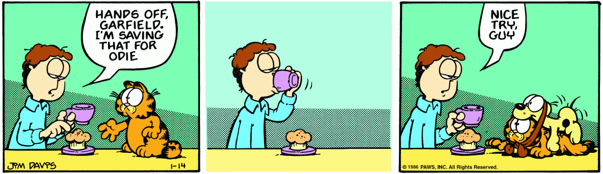 Garfield, January 14, 1986