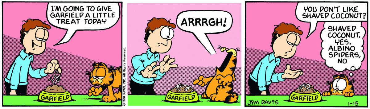 Garfield, January 15, 1986