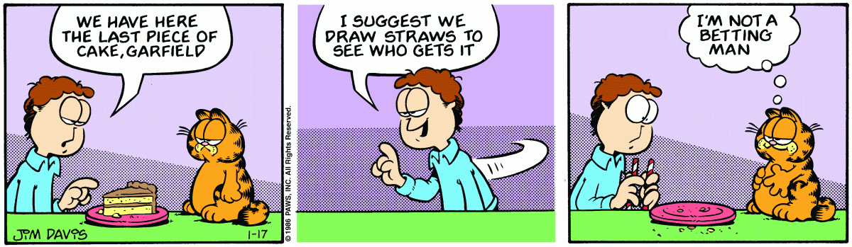 Garfield, January 17, 1986