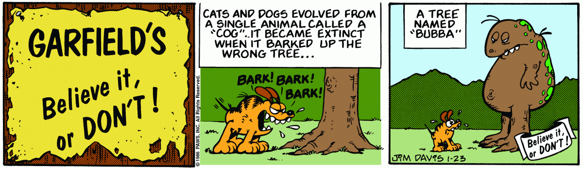 Garfield, January 23, 1986