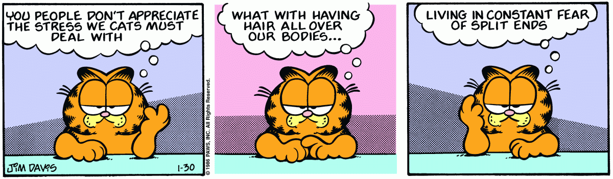 Garfield, January 30, 1986