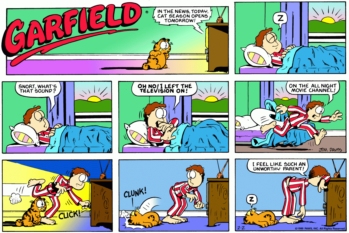 Garfield, February 2, 1986