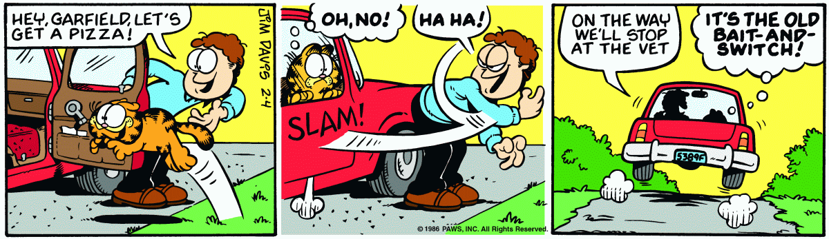 Garfield, February 4, 1986