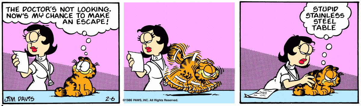 Garfield, February 6, 1986