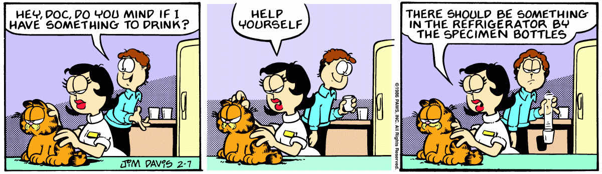 Garfield, February 7, 1986