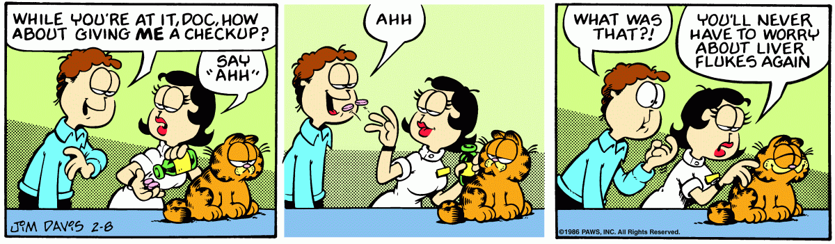Garfield, February 8, 1986