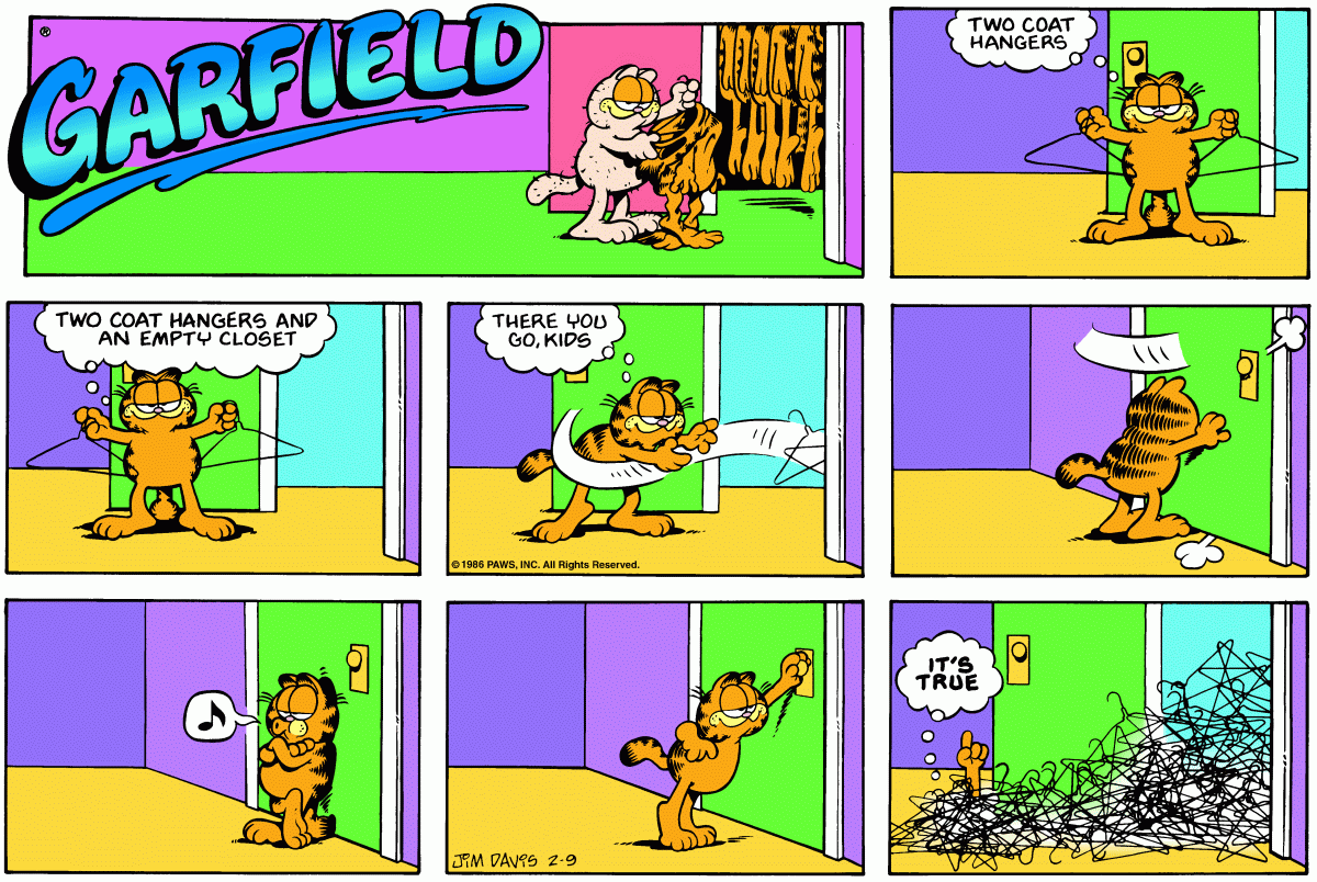 Garfield, February 9, 1986