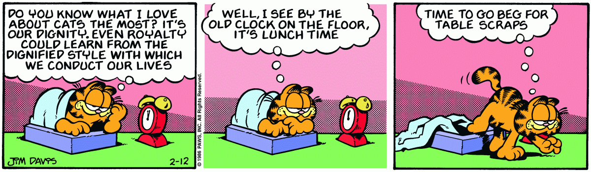 Garfield, February 12, 1986