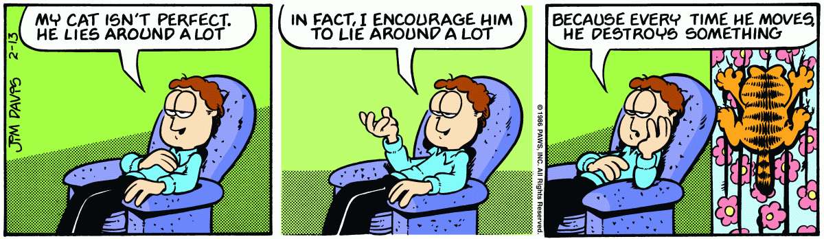 Garfield, February 13, 1986