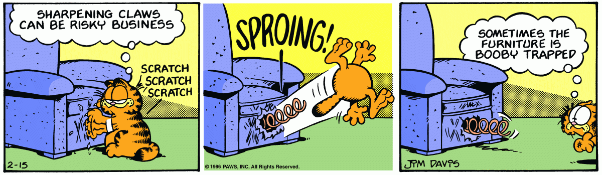 Garfield, February 15, 1986