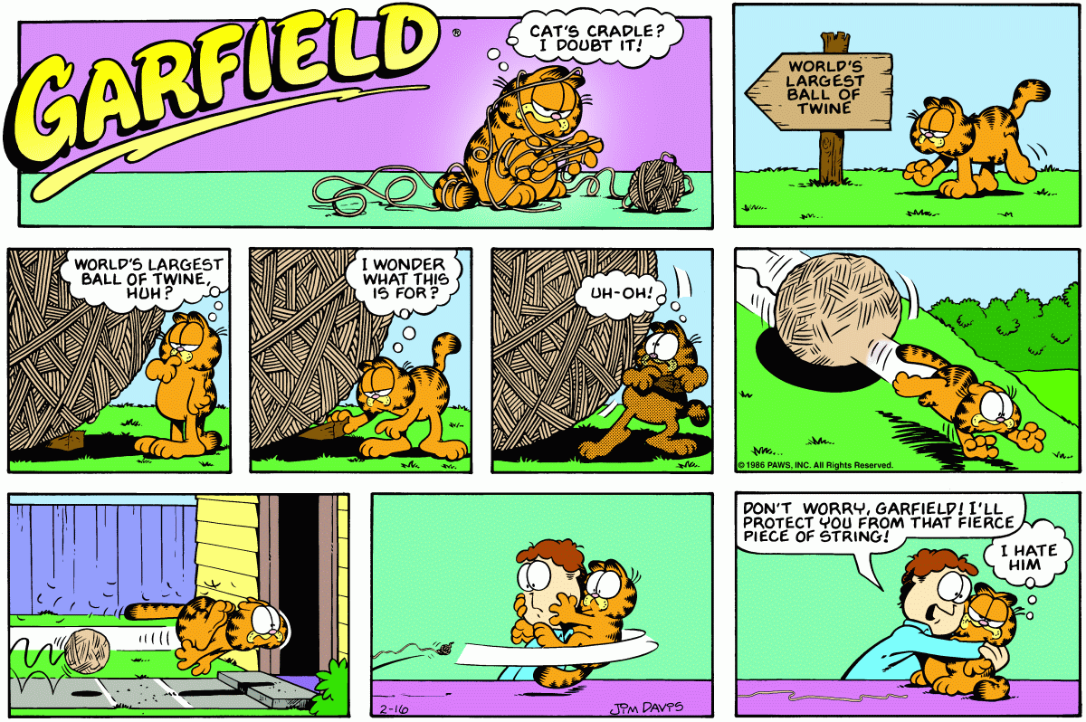 Garfield, February 16, 1986