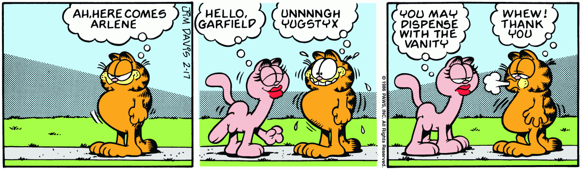 Garfield, February 17, 1986