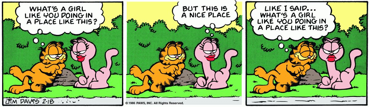 Garfield, February 18, 1986