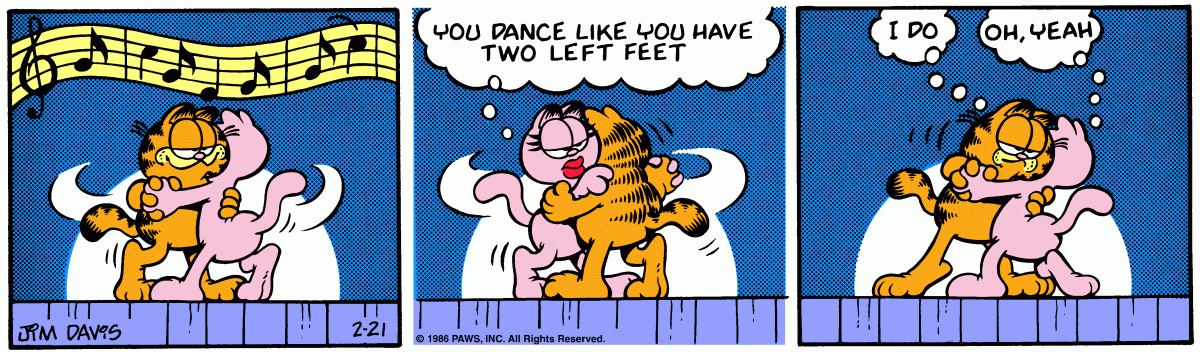 Garfield, February 21, 1986