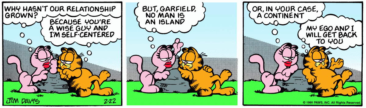 Garfield, February 22, 1986