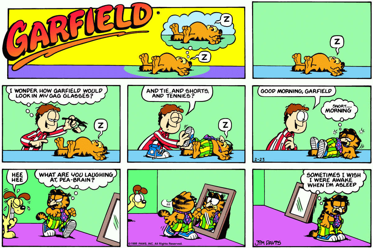 Garfield, February 23, 1986