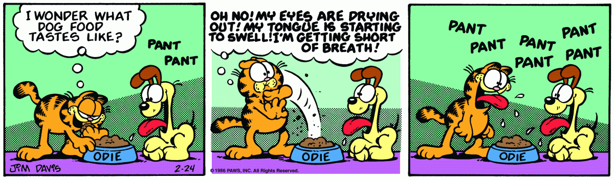 Garfield, February 24, 1986