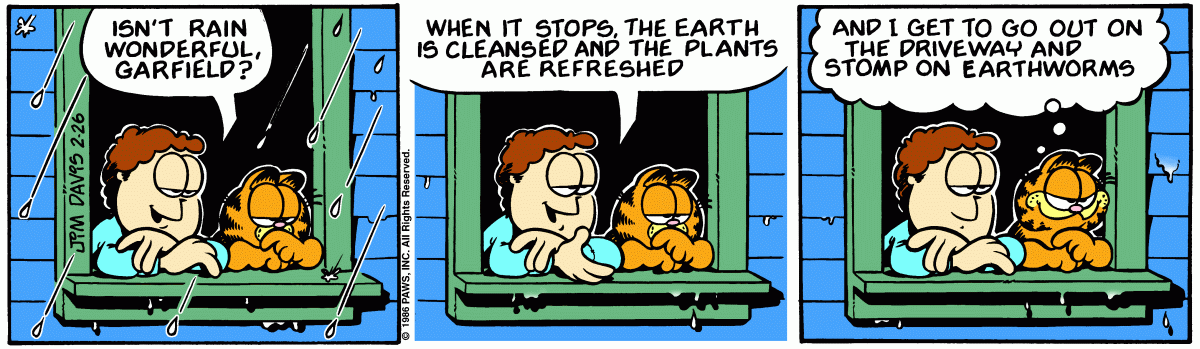 Garfield, February 26, 1986