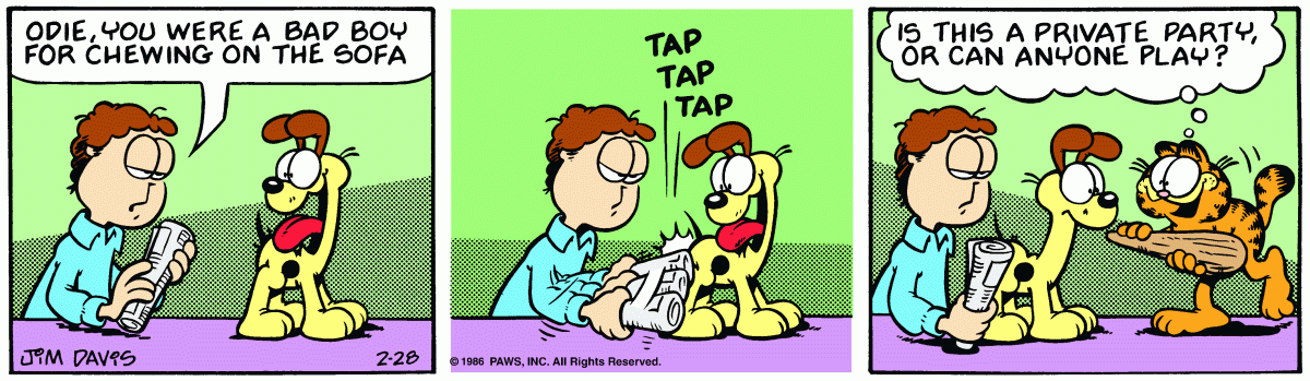 Garfield, February 28, 1986