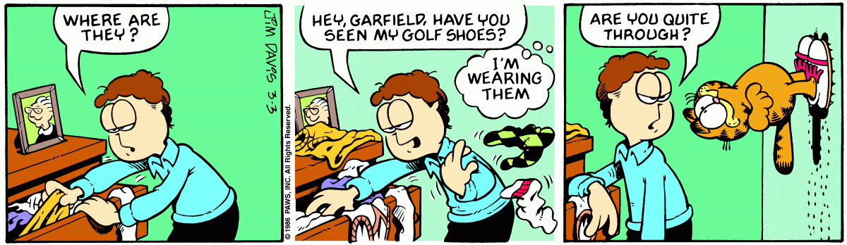 Garfield, March 3, 1986