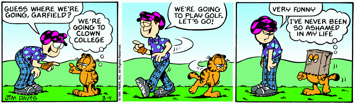 Garfield, March 4, 1986