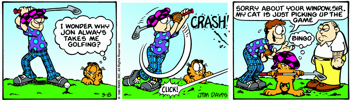 Garfield, March 8, 1986