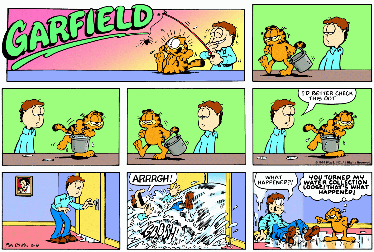 Garfield, March 9, 1986