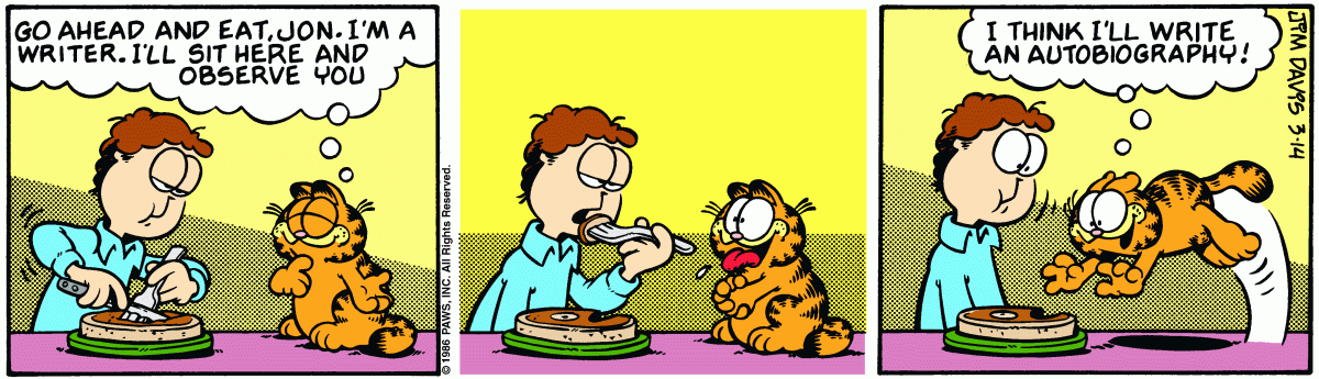 Garfield, March 14, 1986