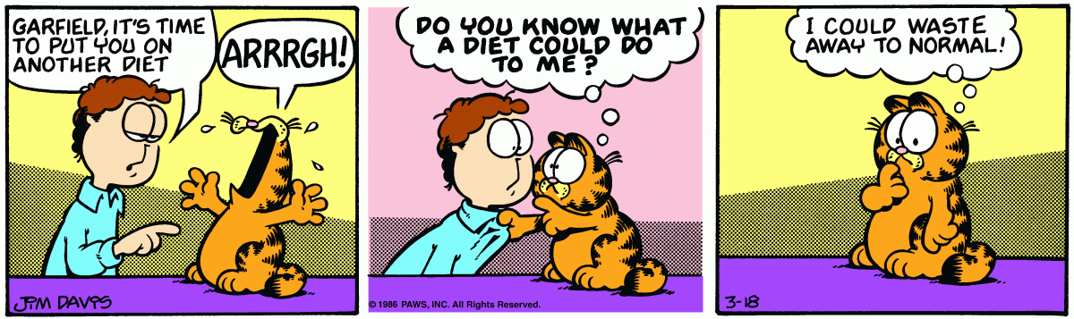 Garfield, March 18, 1986