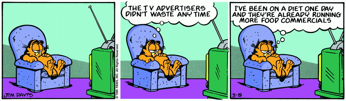 Garfield, March 19, 1986