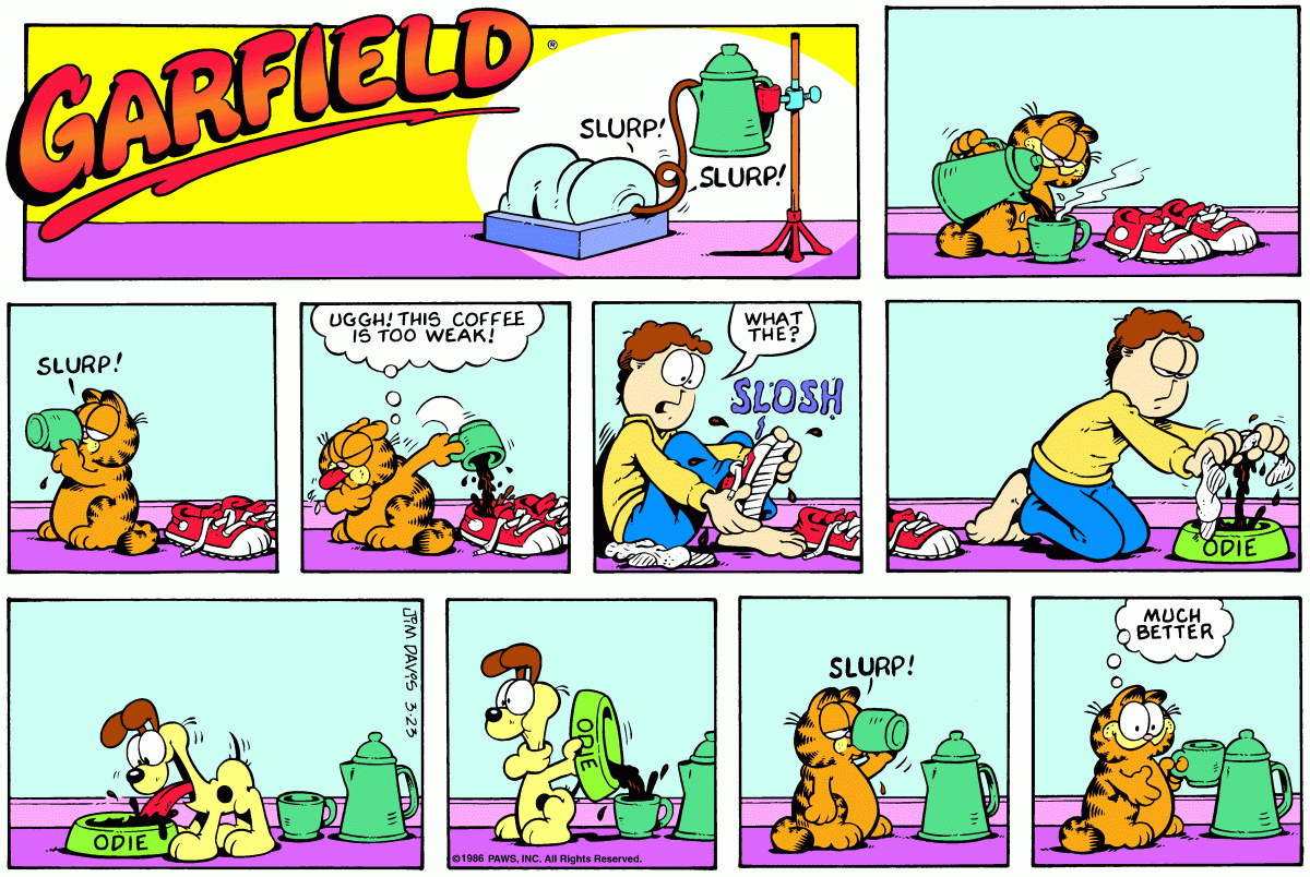 Garfield, March 23, 1986
