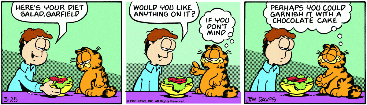 Garfield, March 25, 1986