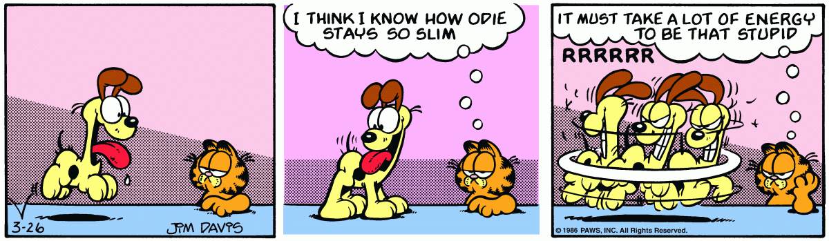 Garfield, March 26, 1986