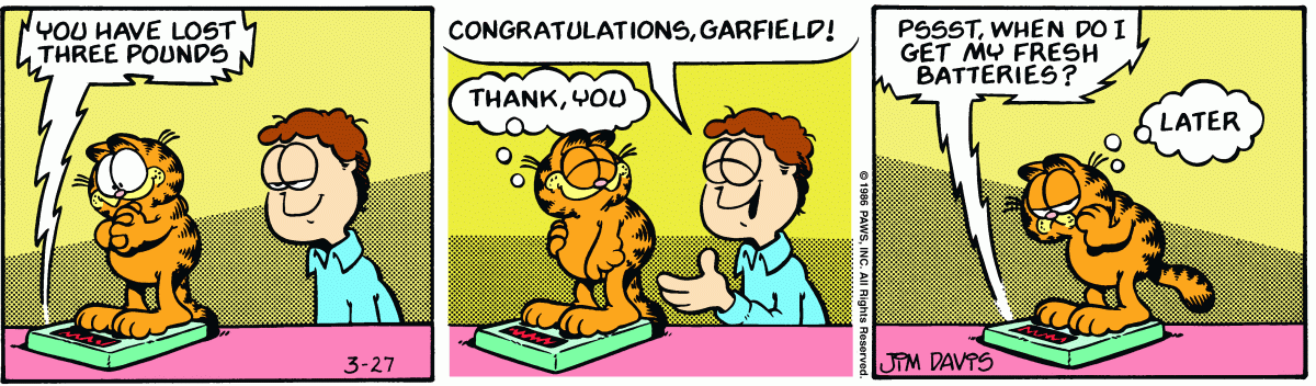 Garfield, March 27, 1986