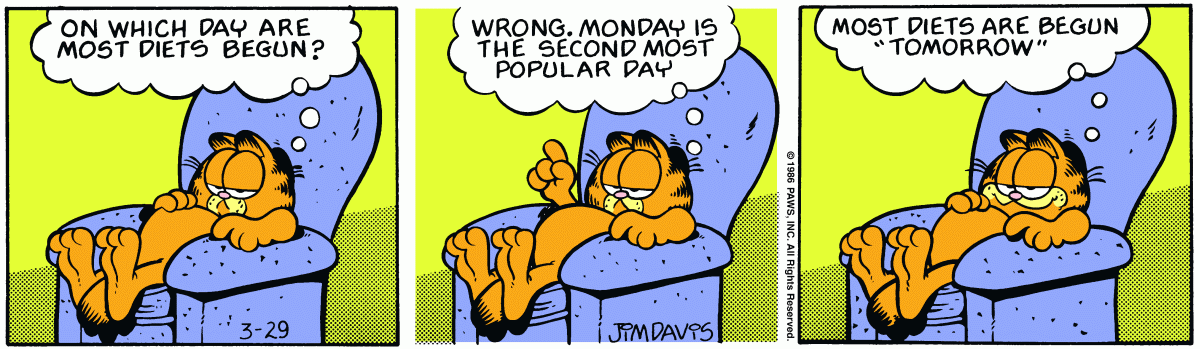 Garfield, March 29, 1986