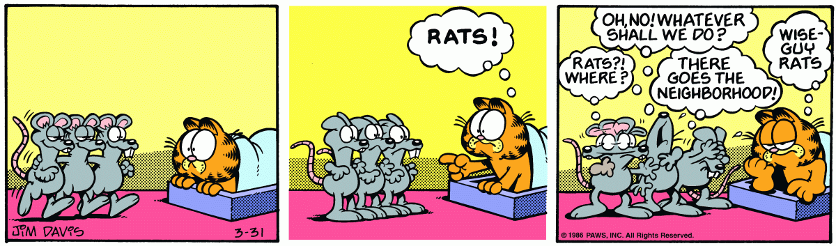 Garfield, March 31, 1986