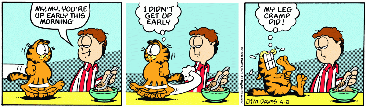 Garfield, April 8, 1986