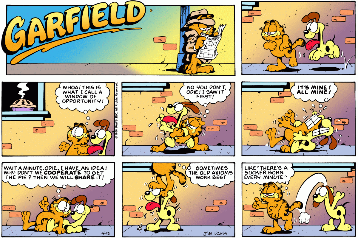 Garfield, April 13, 1986