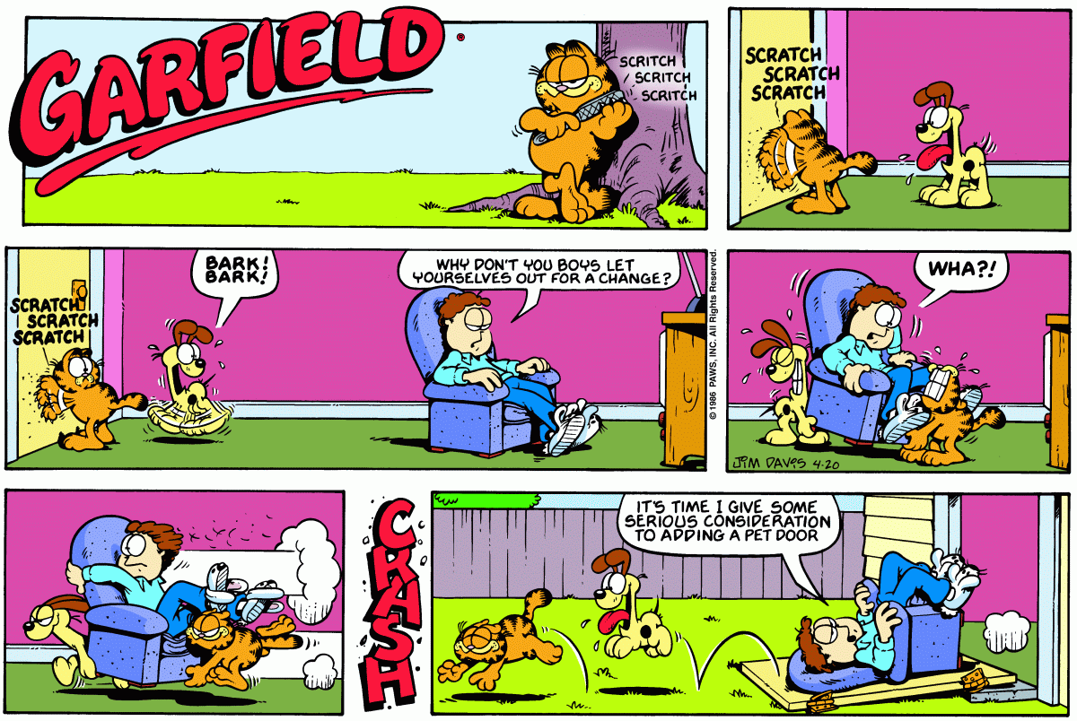 Garfield, April 20, 1986